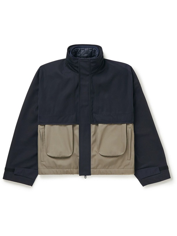 Photo: Giorgio Armani - Tech-Twill Jacket with Detachable Padded Shell Gilet - Blue