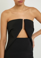 Rick Owens Prong Cut-out Crepe Gown Black