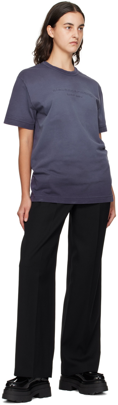 Purple Cropped T-Shirt by alexanderwang.t on Sale