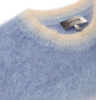 Isabel Marant - Drussellh Striped Mohair-Blend Sweater - Blue