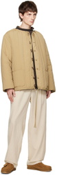 XENIA TELUNTS Beige Quilted Jacket