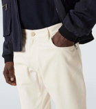 Giorgio Armani Cotton and silk straight pants