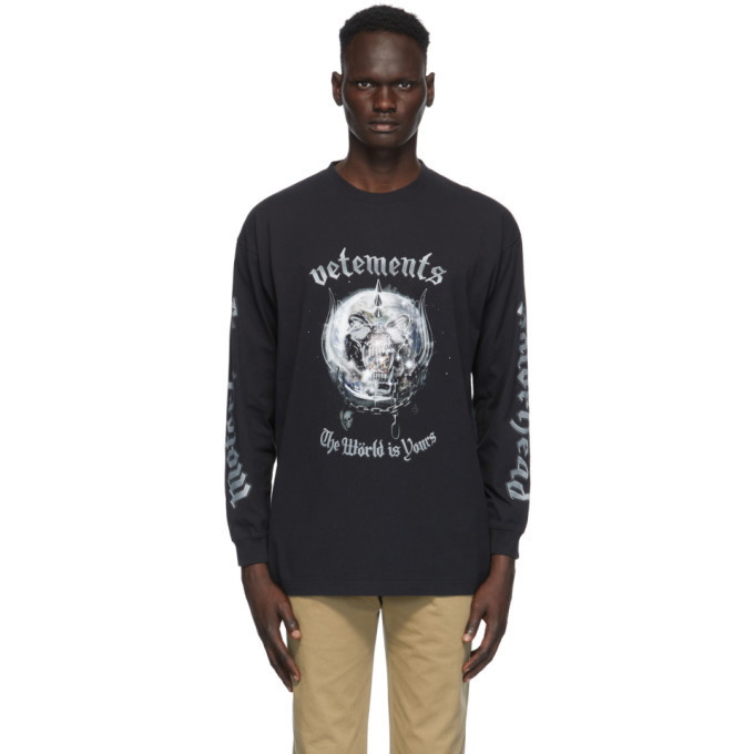 Photo: VETEMENTS Black Motorhead Edition The World is Yours T-Shirt