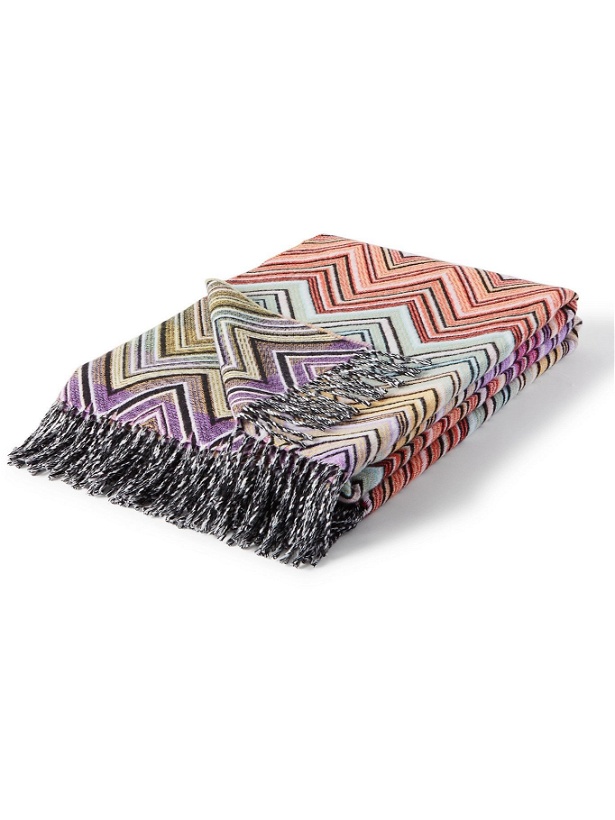 Photo: Missoni Home - Perseo Fringed Wool and Cashmere-Blend Throw