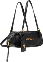 Versace Black 'Versace Tag' Nappa Bowling Mini Bag