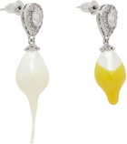 Ottolinger Yellow & White Pearl Drop Earrings