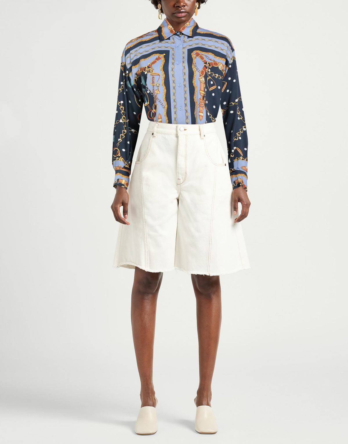 Maje Womens Shirt in Light blue