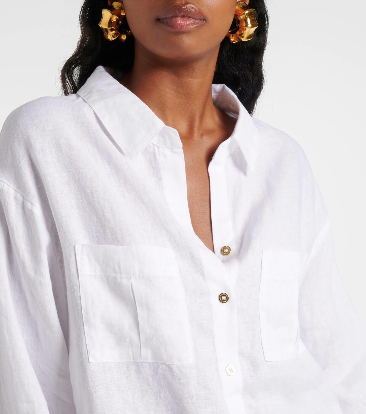 Heidi Klein White Bay linen shirt