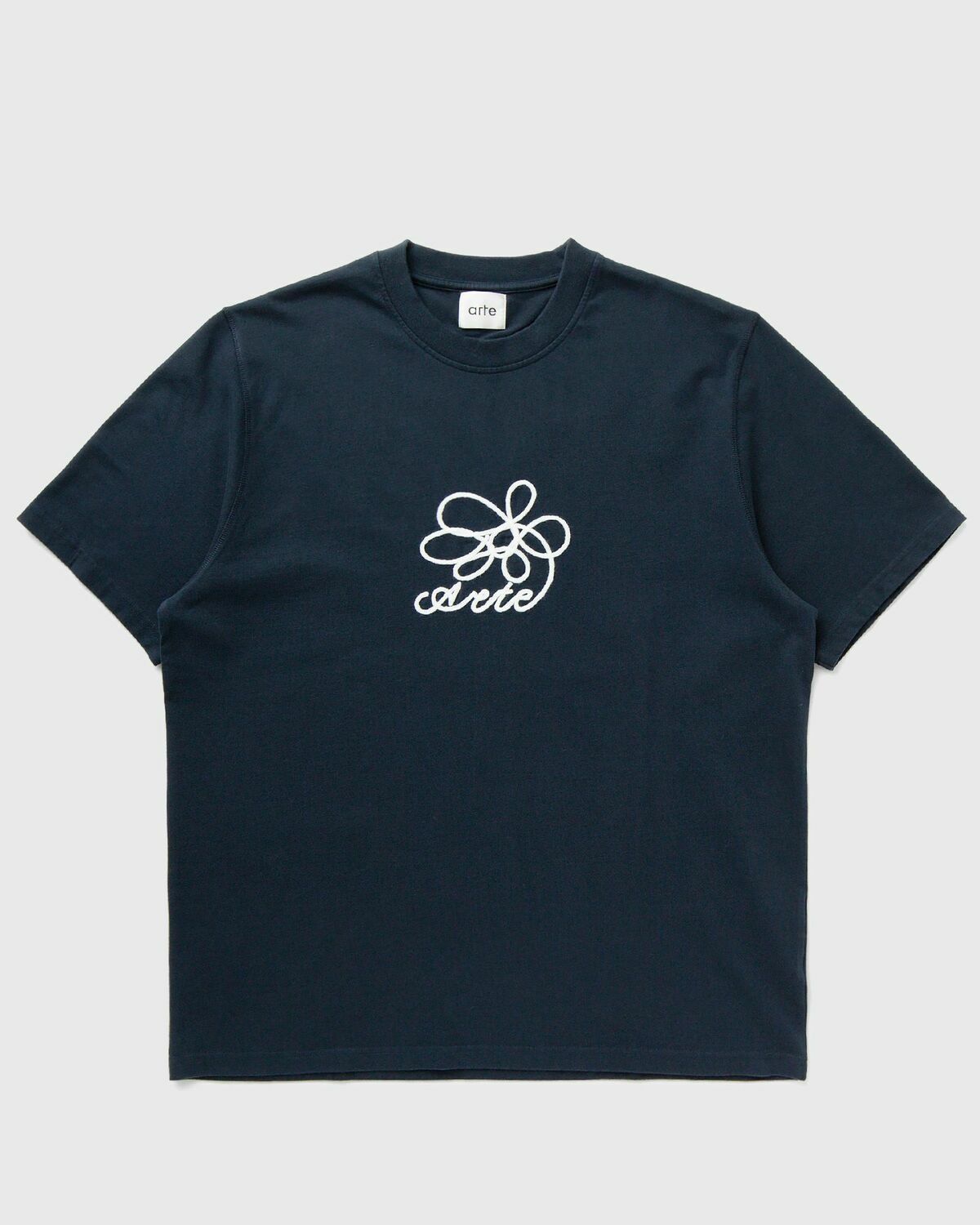 Arte Antwerp Arte Round Flower Front Tee Blue Shortsleeves