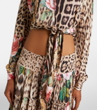 Roberto Cavalli Printed cropped shirt