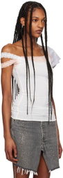 ALL-IN White Double Tank Top