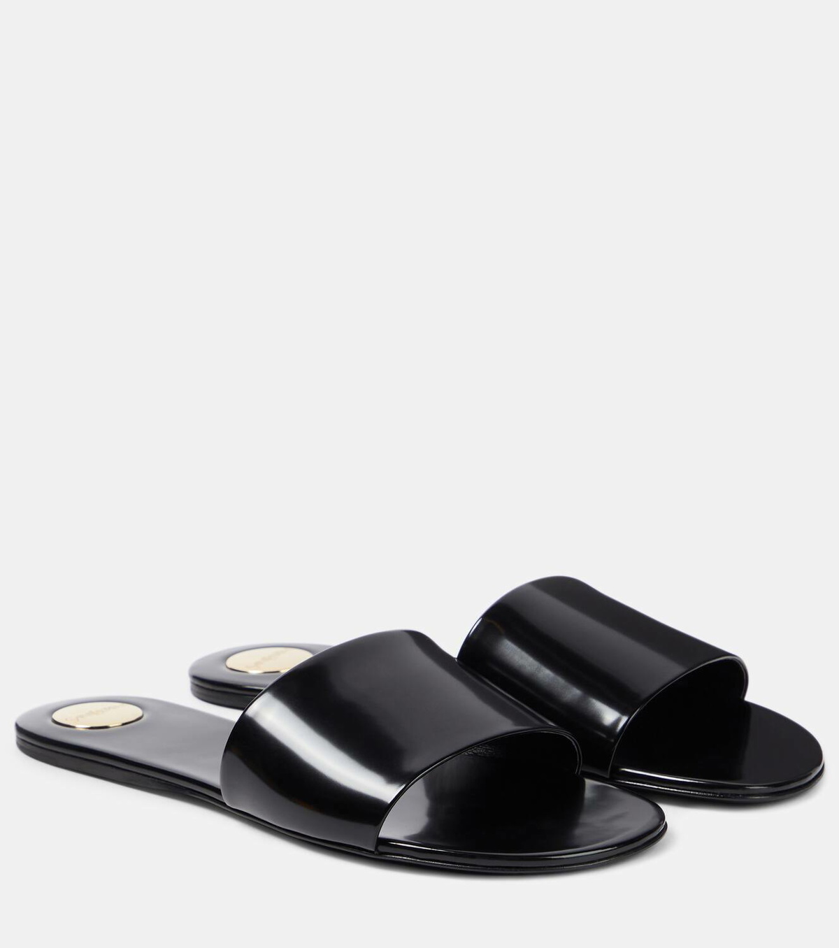 【送料&関税込】Saint Laurent Leather Slides SAINT LAURENT Tribute woven leather slides | NET-A-PORTER