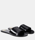 Saint Laurent Carlyle leather slides