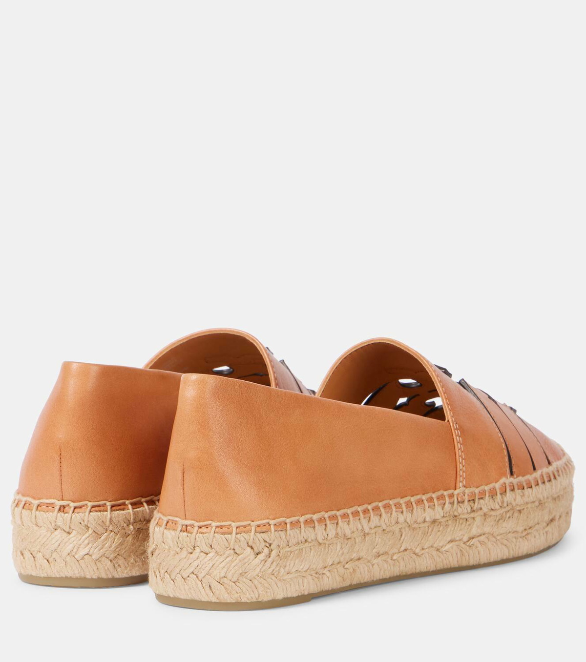 Tory Burch Ines leather platform espadrilles