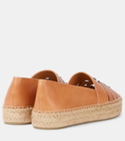 Tory Burch Ines leather platform espadrilles