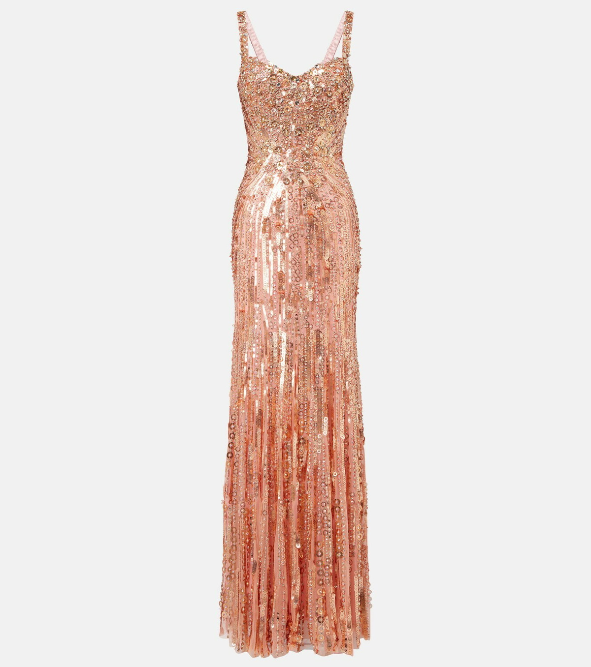 Jenny Packham Da Vinci embellished bustier gown