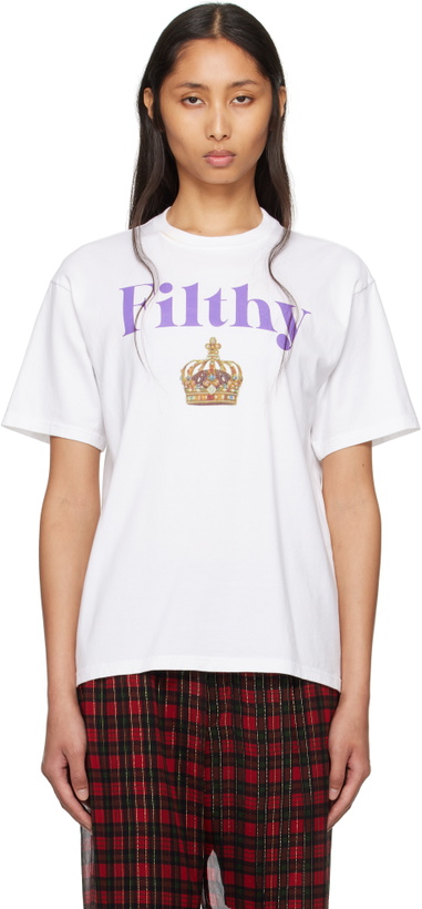 Photo: UNDERCOVER White 'Filthy' T-shirt