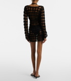 Anna Kosturova Crochet cotton minidress