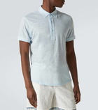 Orlebar Brown Sebastian linen jersey polo shirt