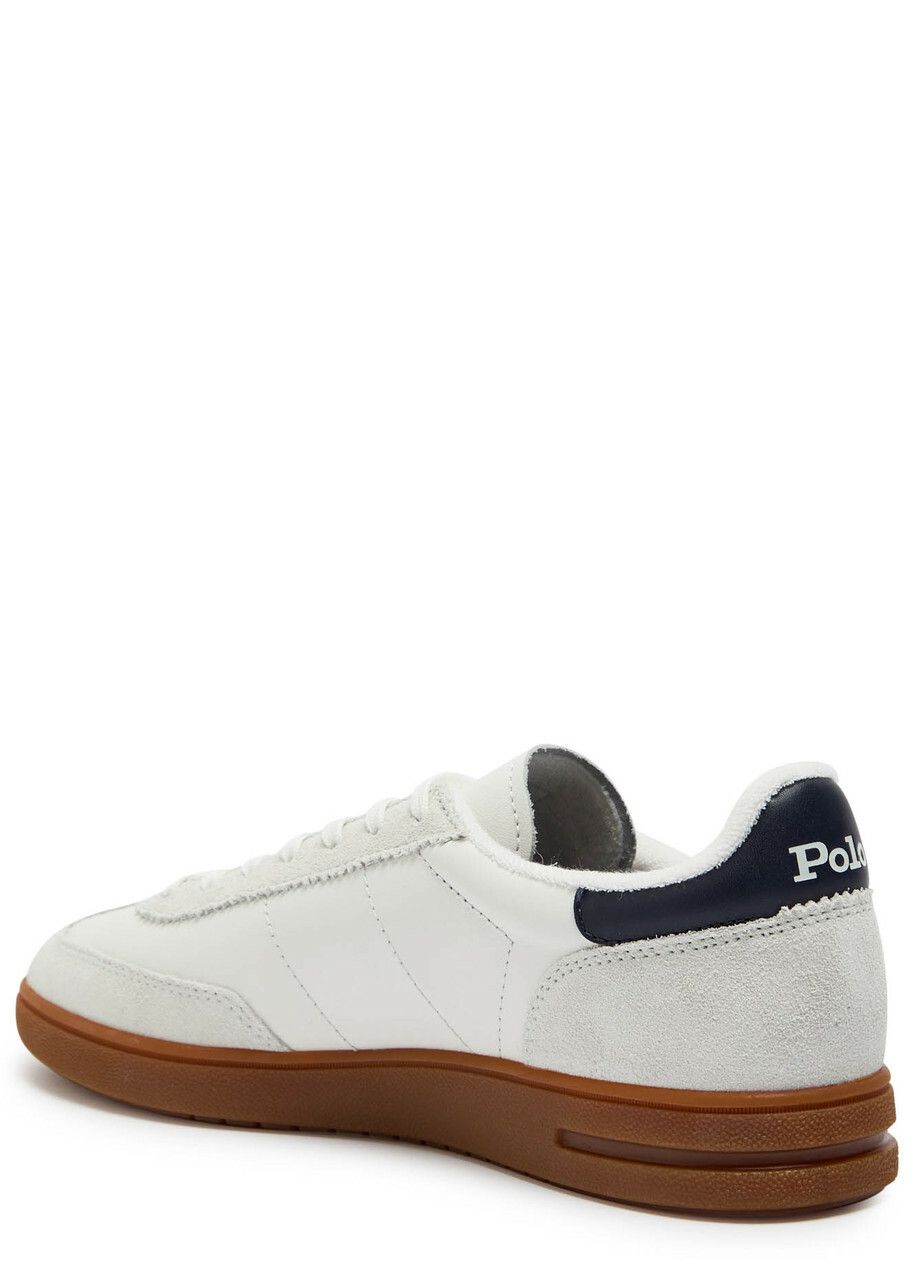 Polo Ralph Lauren Bedford Panelled Leather Sneakers White