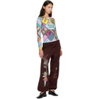 Chopova Lowena Brown Feelings Hope Sweatpants