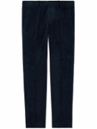 Theory - Zaine Tapered Cotton-Blend Corduroy Suit Trousers - Blue