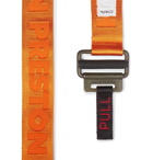 Heron Preston - 4cm Logo-Jacquard Webbing Belt - Orange