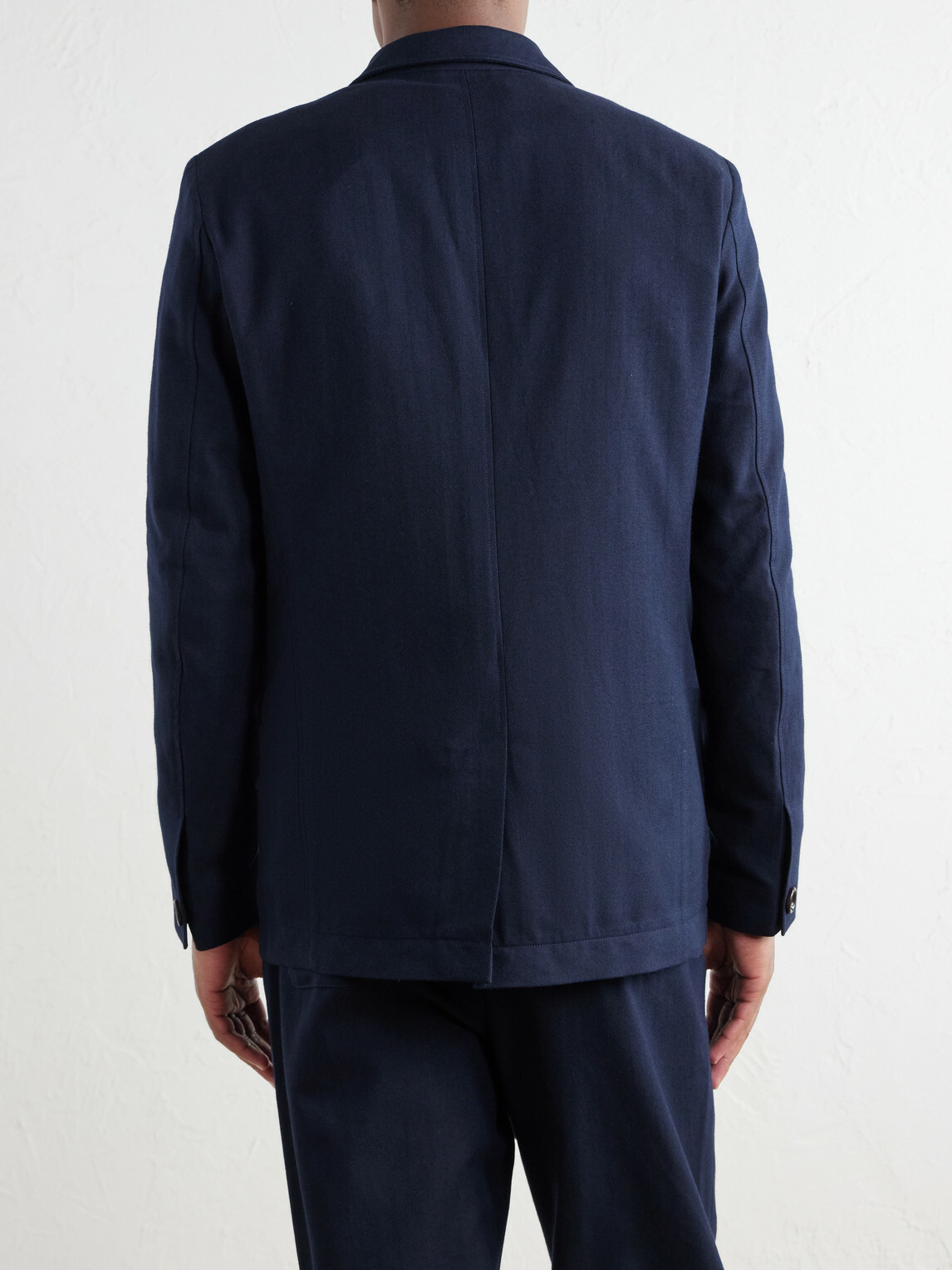 Oliver Spencer - Westbury Cotton-Blend Herringbone Suit Jacket - Blue