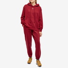 Nike Women's Phoenix Fleece Oversized Hoody in Team Red/White