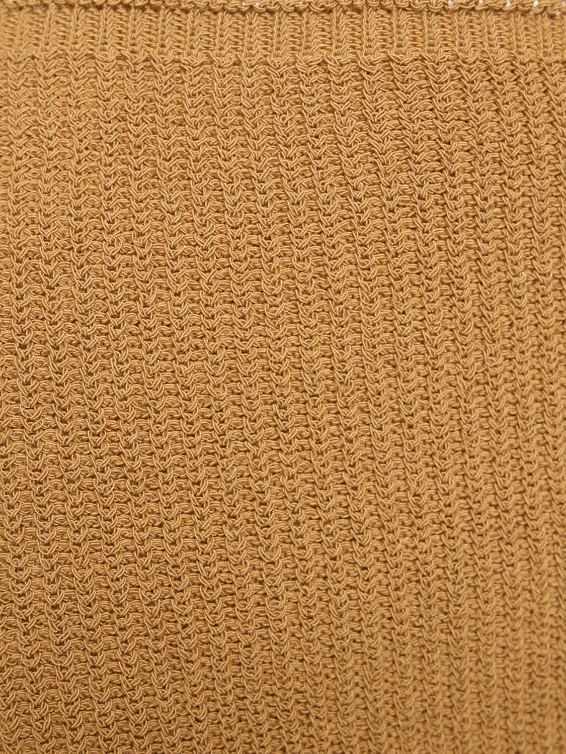 WEWOREWHAT Cotton Blend Knit Midi Skirt
