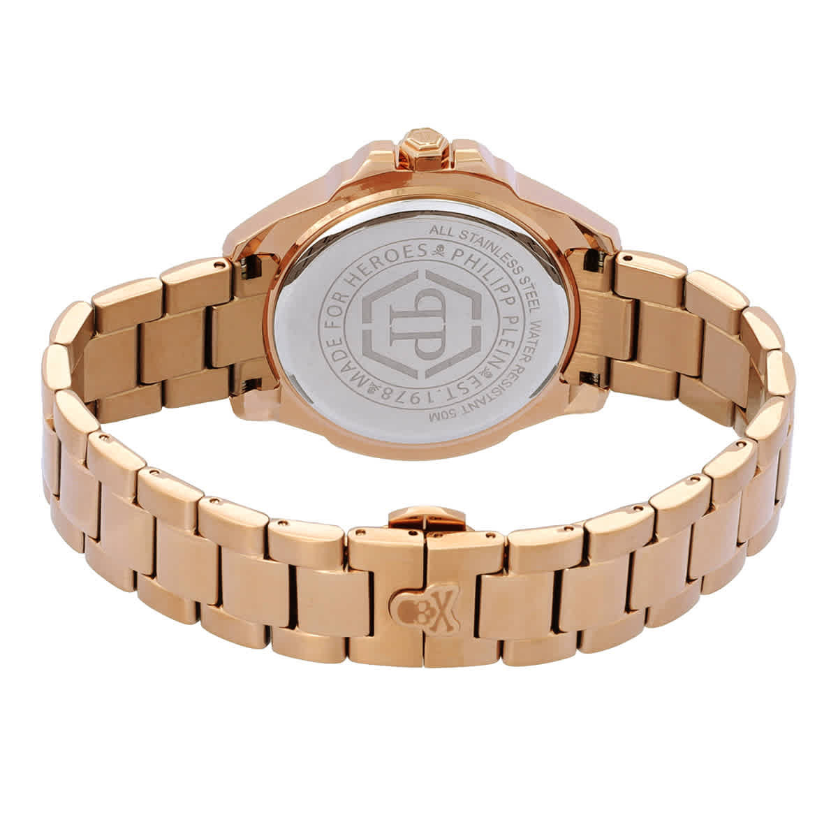 Philipp Plein The Skull Quartz Crystal Beige Dial Unisex Watch PWNAA1623