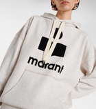 Marant Etoile Logo cotton-blend jersey hoodie