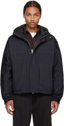 Solid Homme Black Taffeta Down Jacket