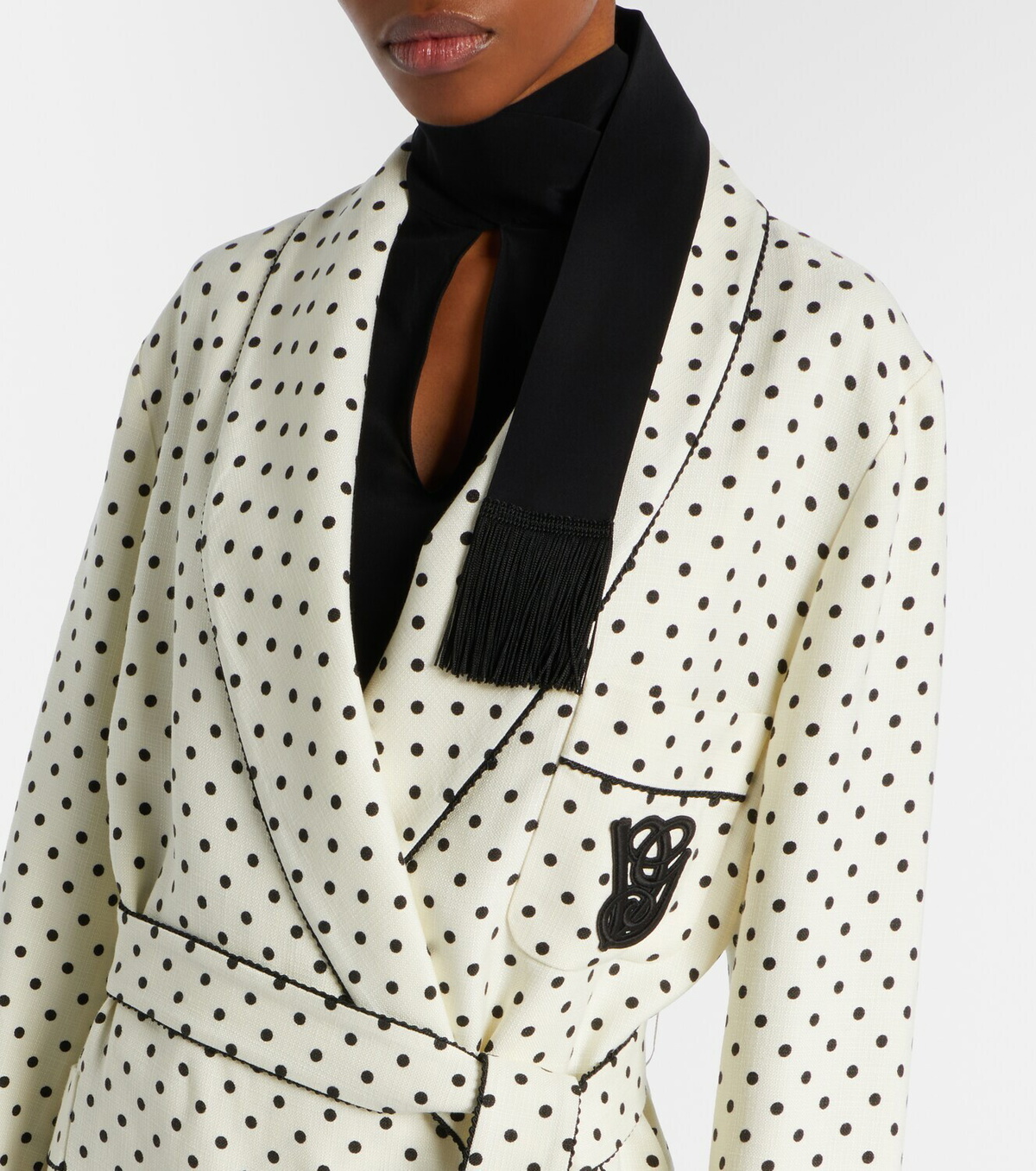 Valentino Plus De Pois belted jacket