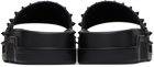 Christian Louboutin Black Super Pool Slides