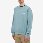 Sporty & Rich Men's Club Crew Sweat in Soft Blue/White