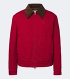 Ami Paris Ami de Coeur corduroy-trimmed denim jacket