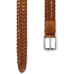 Tod's - 3.5cm Woven Leather Belt - Brown