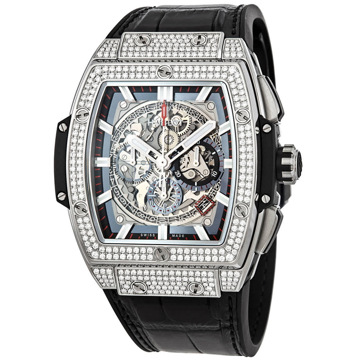 Photo: Hublot Spirit of Big Bang Chronograph Skeleton Dial Mens Watch 601.NX.0173.LR.1704