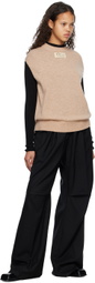 Raf Simons Beige Crewneck Vest