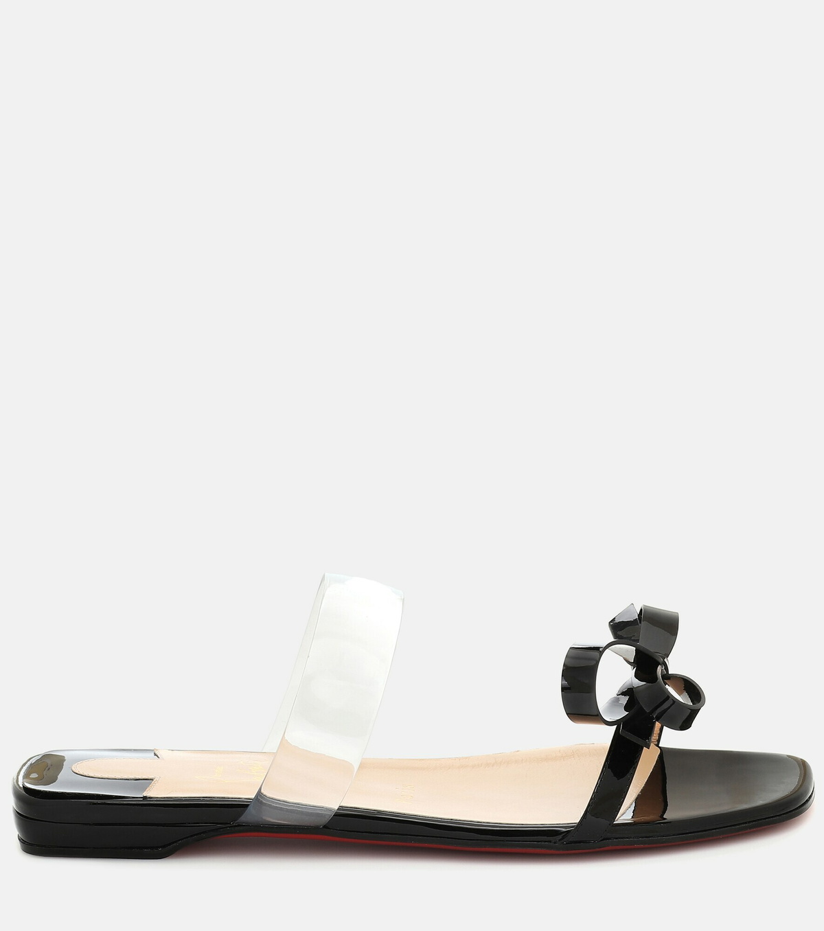 Christian Louboutin Just Nodo patent leather slides Christian Louboutin