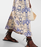 Johanna Ortiz Printed midi skirt