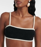Adriana Degreas Cotton-blend terry top