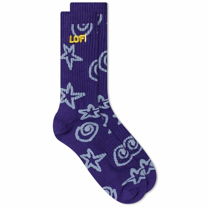 Photo: Lo-Fi Men's Shapes Sock in Slate