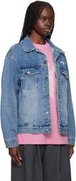 We11done Blue '1506' Trucker Denim Jacket