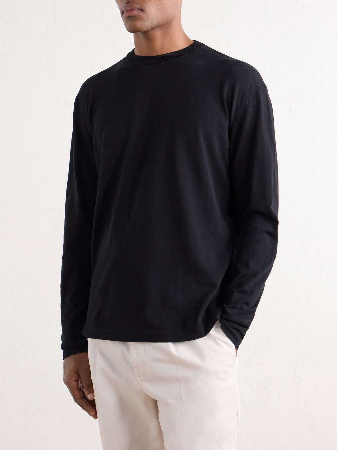 Rubinacci - Sea Island Cotton-Jersey T-Shirt - Black