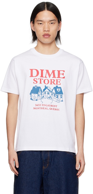 Photo: Dime White Skateshop T-Shirt
