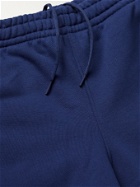 ADIDAS CONSORTIUM - Pharrell Williams Basics Wide-Leg Loopback Cotton-Jersey Shorts - Blue