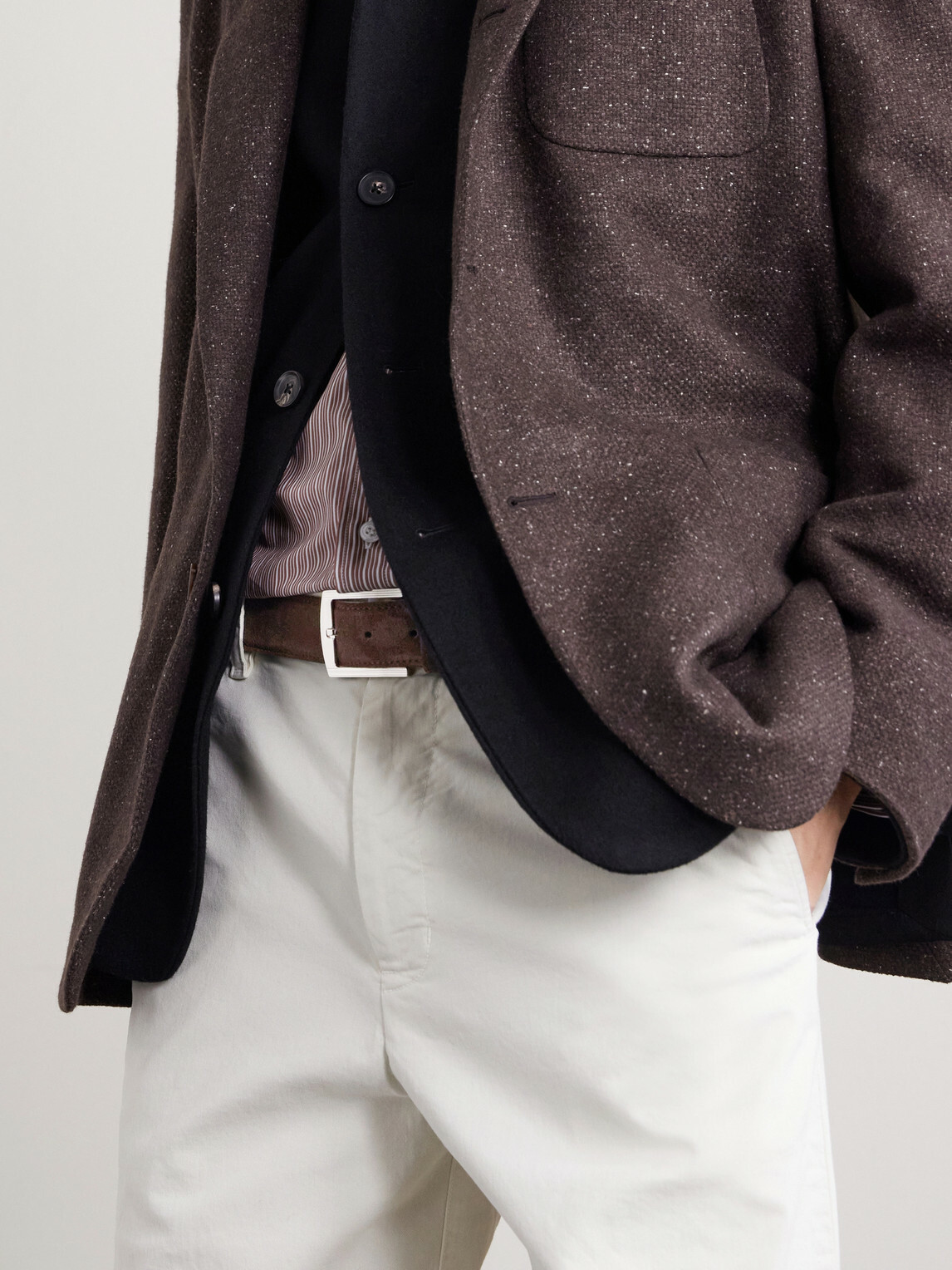 Kiton - 3.5cm Suede Belt
