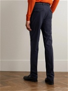 Brioni - Slim-Fit Silk-Blend Seersucker Suit Trousers - Blue